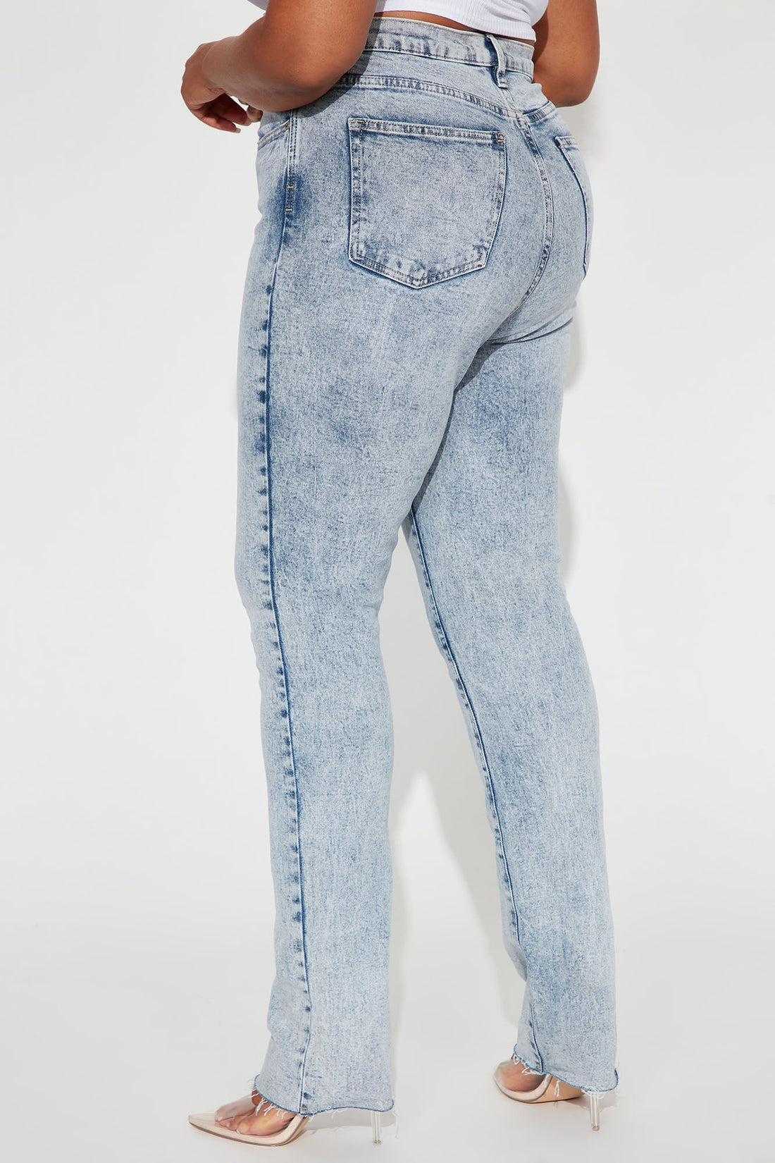 Tall Took Him By Surprise Slim Fit Boyfriend Jeans - Light Blue Wash