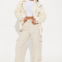 When You Cross Me Jacket - Cream