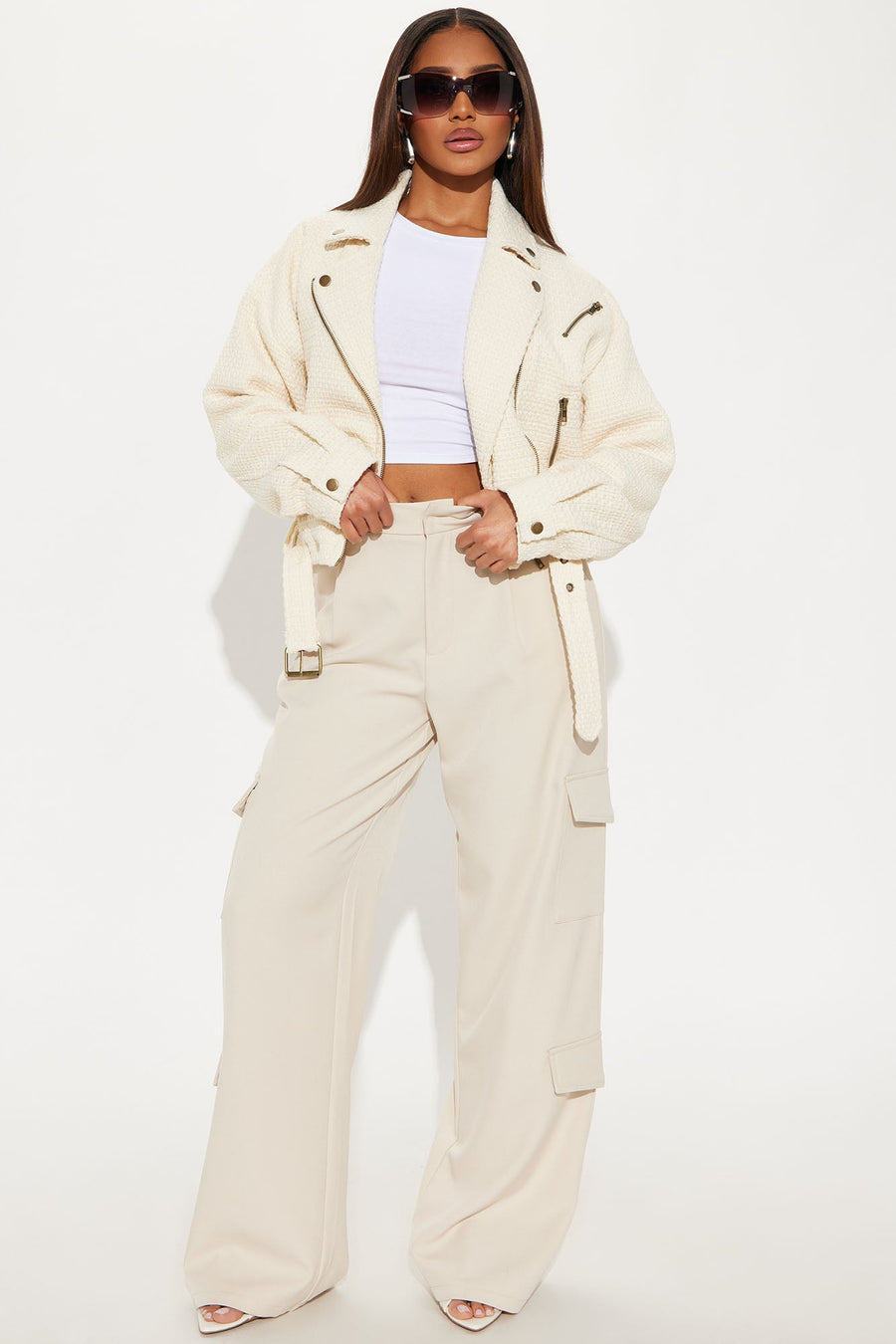 When You Cross Me Jacket - Cream