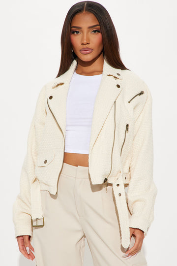 When You Cross Me Jacket - Cream