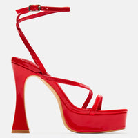 Andrea Platform Block Heels - Red