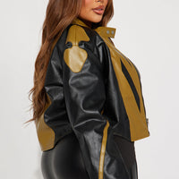 Speed Racer Racing Jacket - Olive/combo