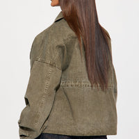 Rocky Washed Utility Jacket - Olive