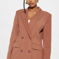 Making Deliverables Blazer - Mocha