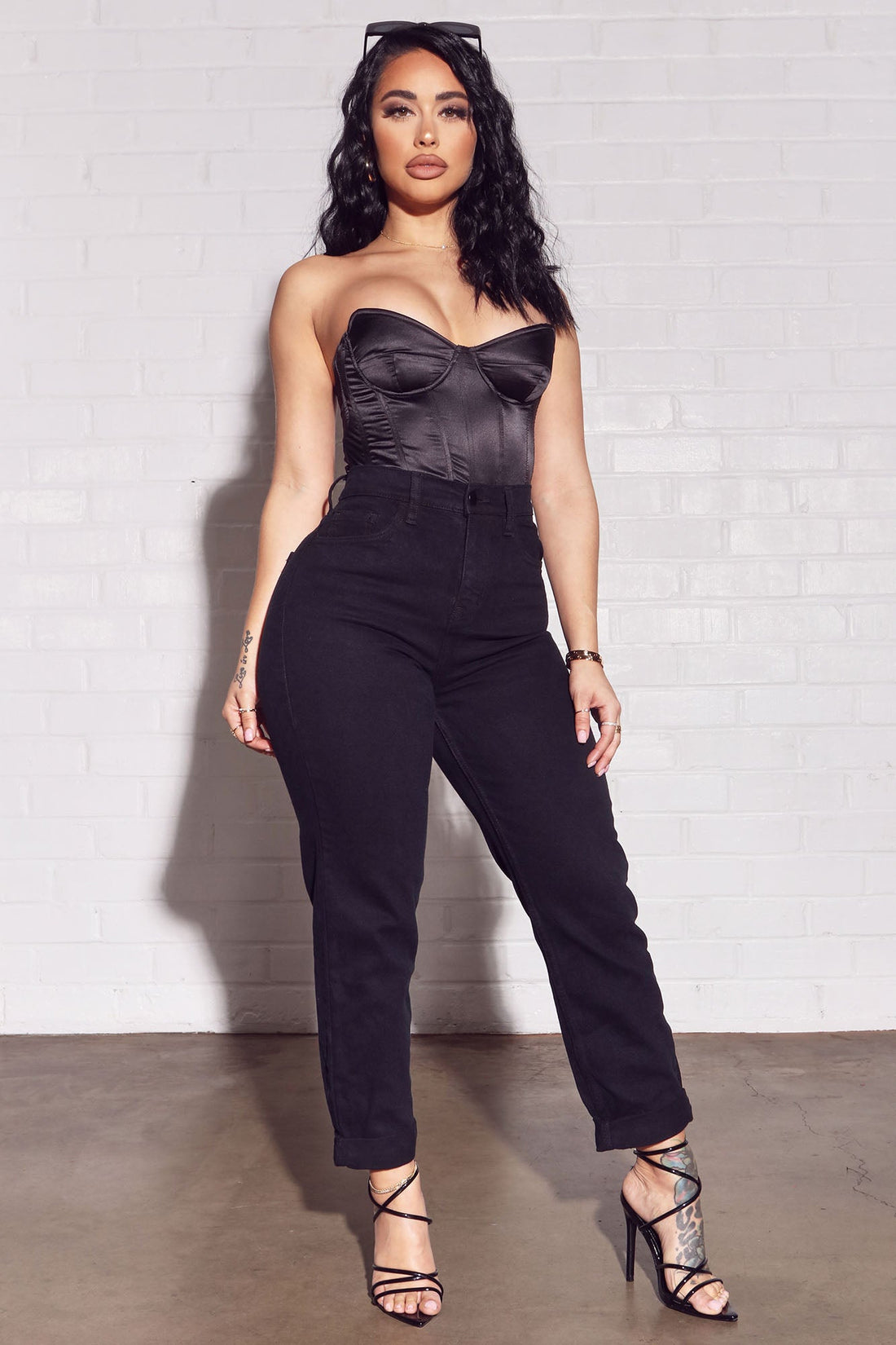 I Got It From My Mama Jeans - Black