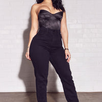 I Got It From My Mama Jeans - Black