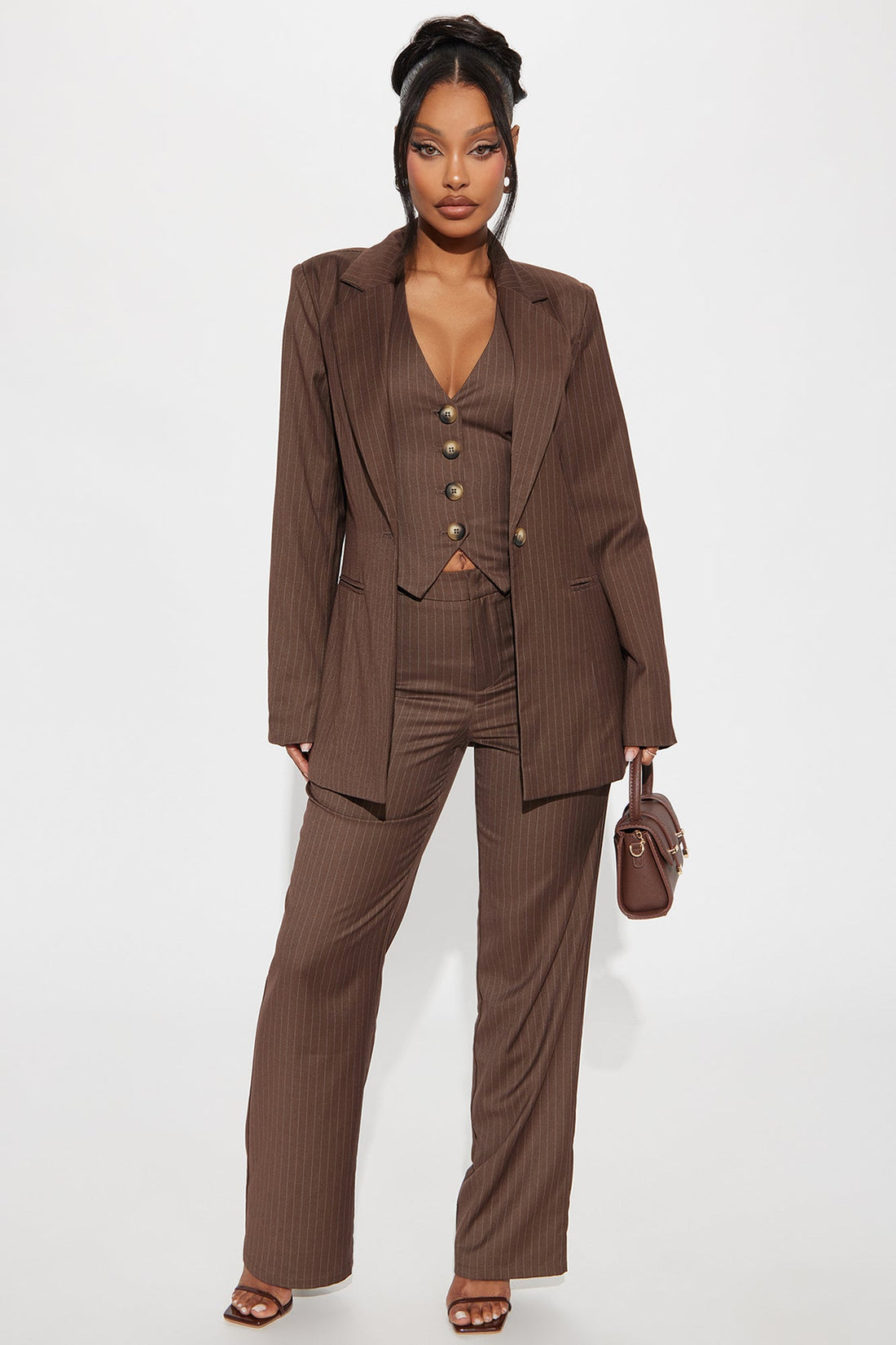 Lesson Learnt 2 Piece Blazer - Mocha