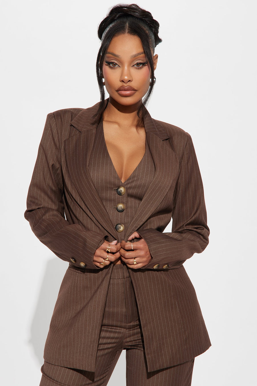 Lesson Learnt 2 Piece Blazer - Mocha