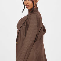 Lesson Learnt 2 Piece Blazer - Mocha