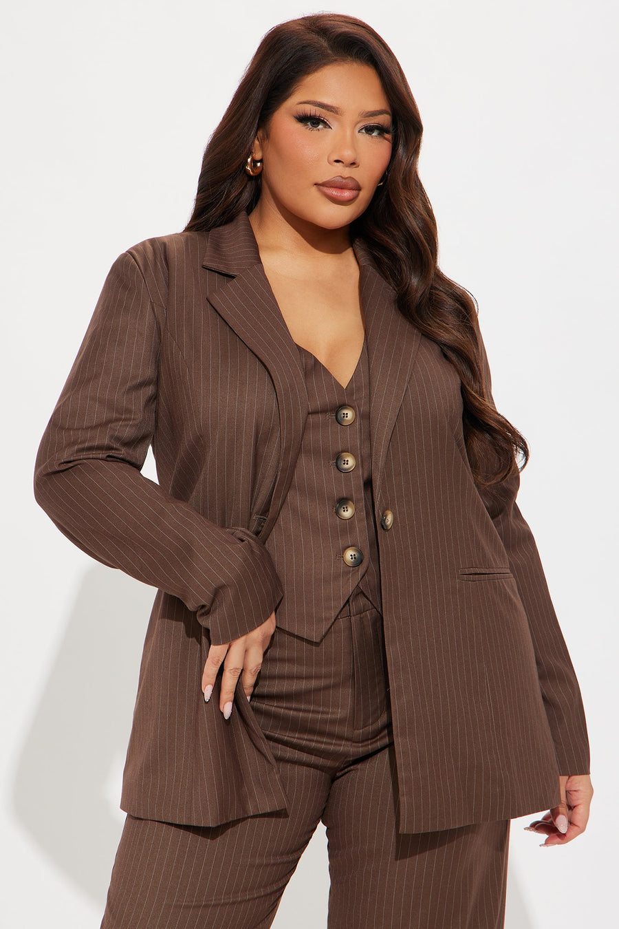 Lesson Learnt 2 Piece Blazer - Mocha