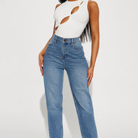 I Got It From My Mama Jeans - Medium Wash