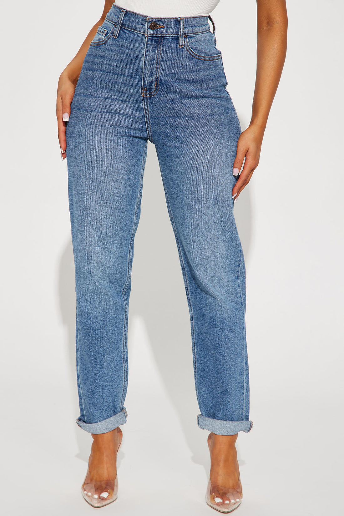 I Got It From My Mama Jeans - Medium Wash