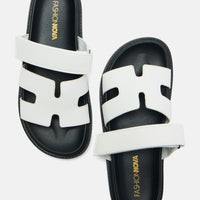Agnes Flat Sandals - White