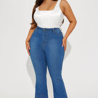 Deep In My Soul Flare Jeans - Medium Blue Wash