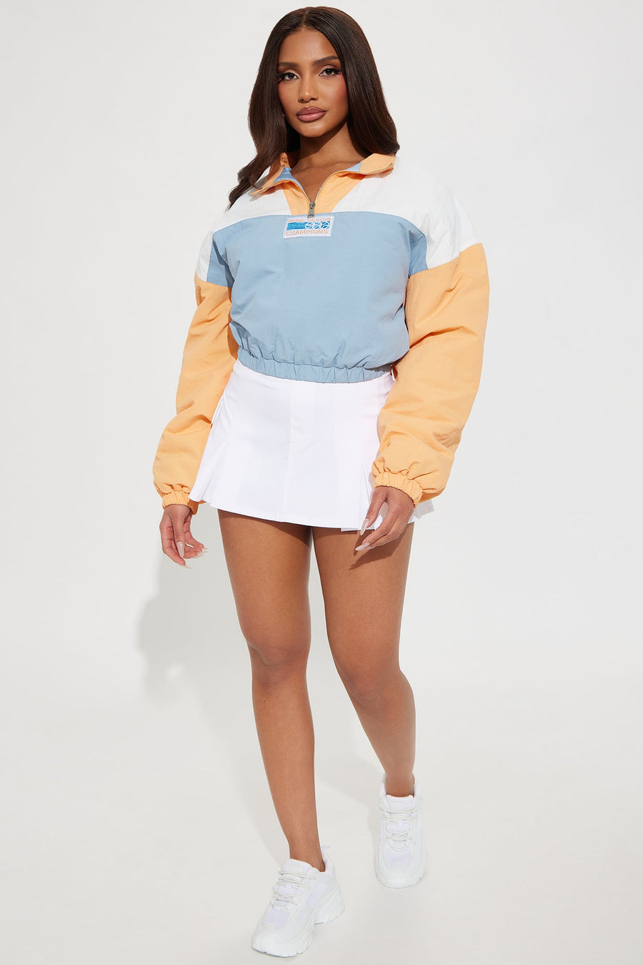 Champions Quarter Zip Varsity Jacket - Multi Color