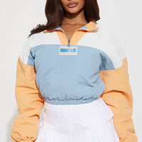 Champions Quarter Zip Varsity Jacket - Multi Color