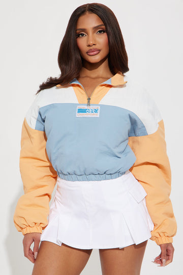 Champions Quarter Zip Varsity Jacket - Multi Color