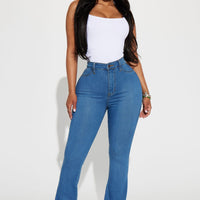 Deep In My Soul Flare Jeans - Medium Blue Wash