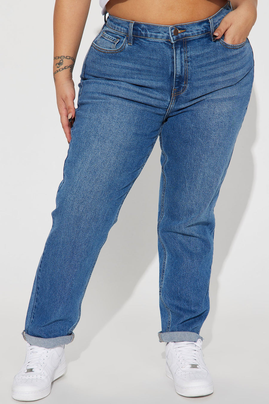 I Got It From My Mama Jeans - Medium Wash