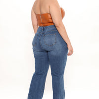 Tall Road Tripper Ripped Stretch Flare Jeans - Dark Wash