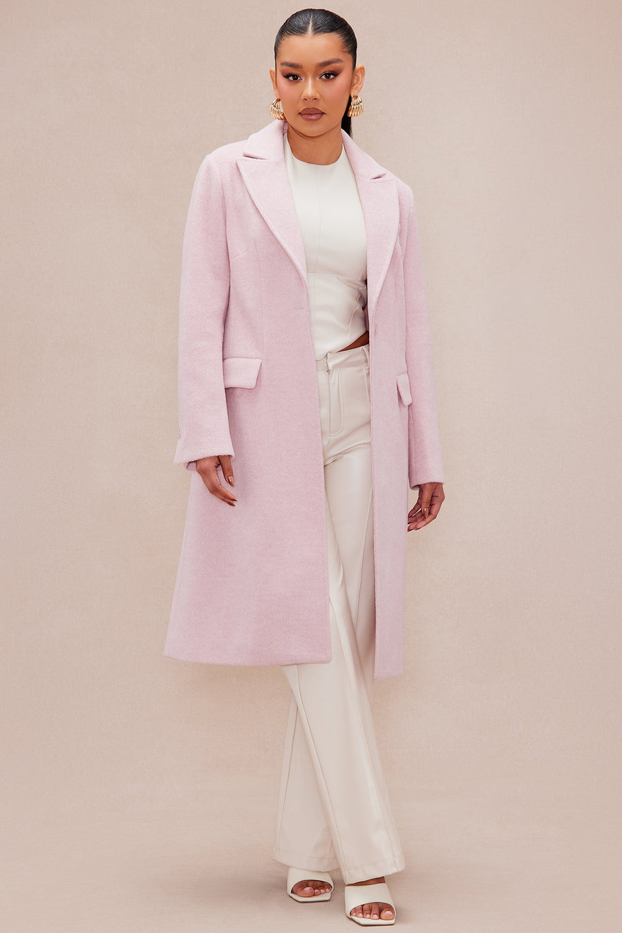 Katie Wool Coat - Pink