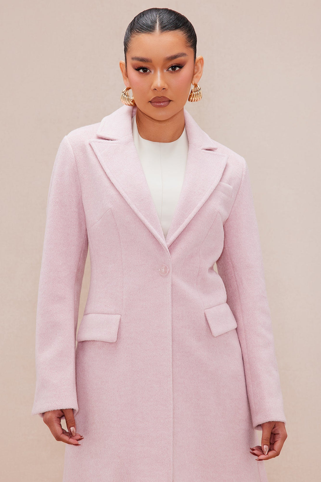 Katie Wool Coat - Pink
