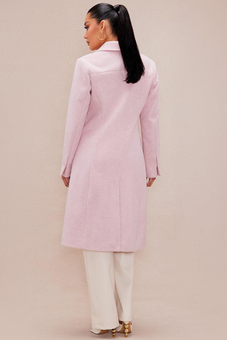 Katie Wool Coat - Pink