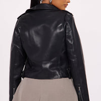 Leanna Moto Jacket - Black