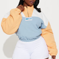 Champions Quarter Zip Varsity Jacket - Multi Color