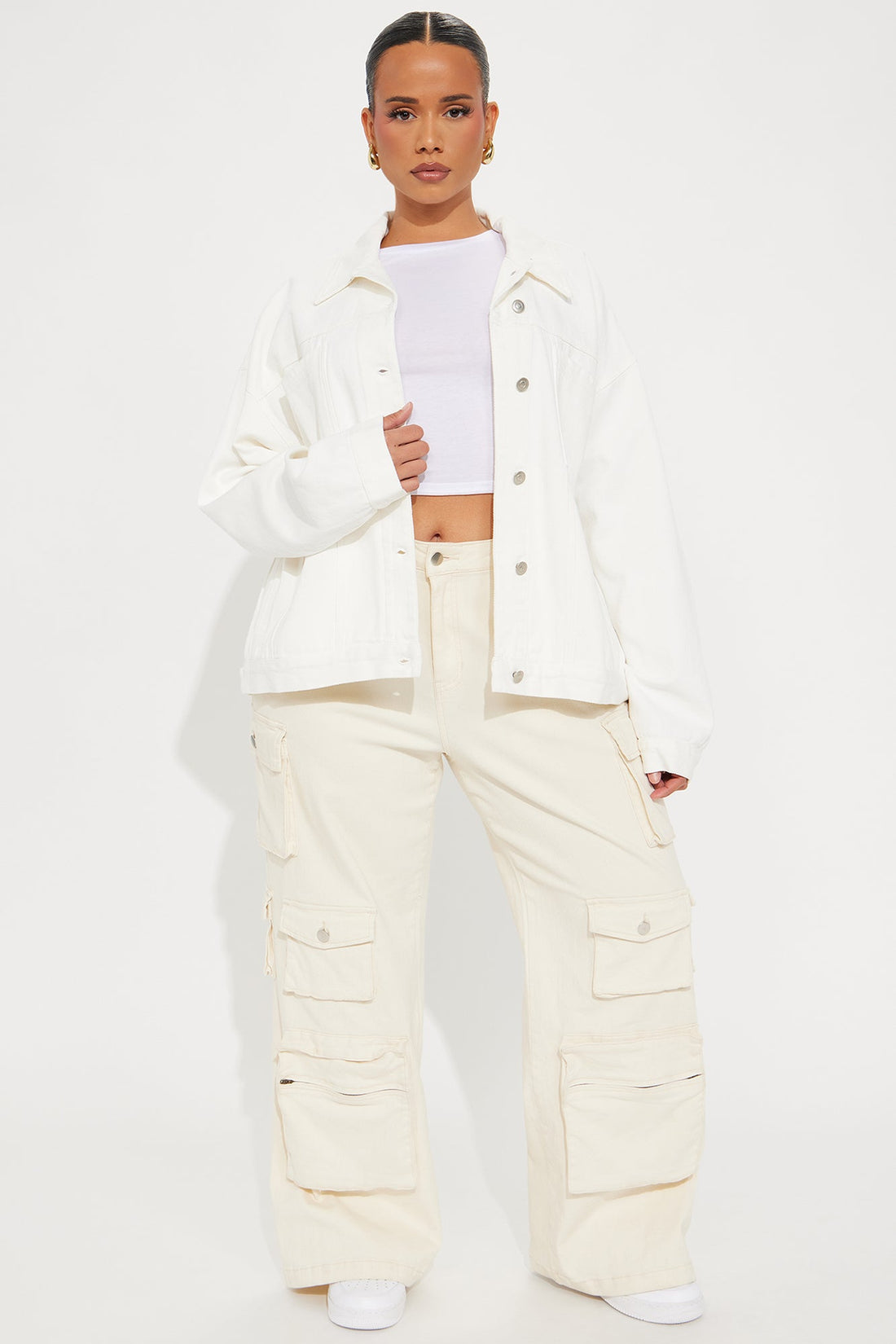 So Laid Back Washed Denim Jacket - Off White