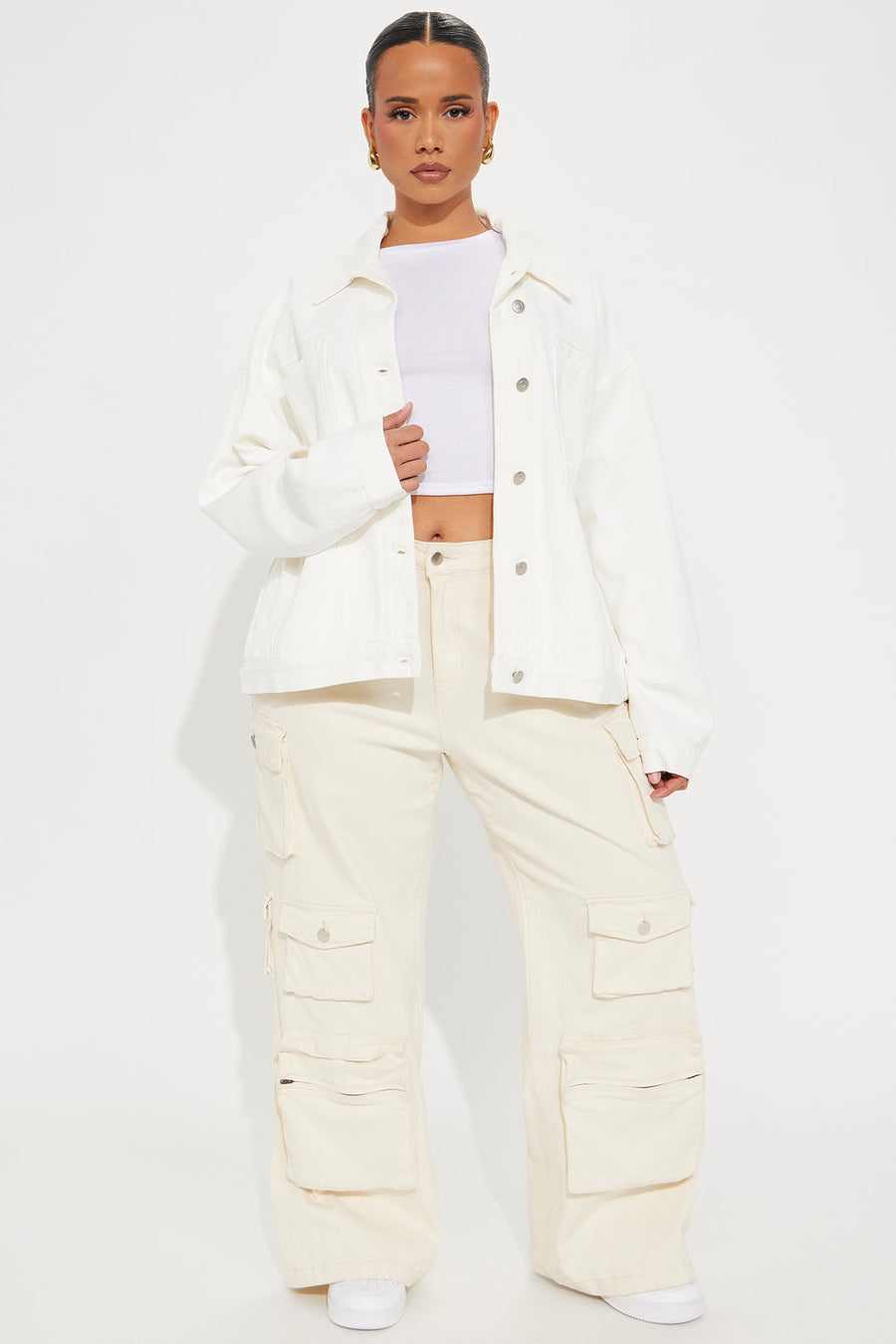 So Laid Back Washed Denim Jacket - Off White
