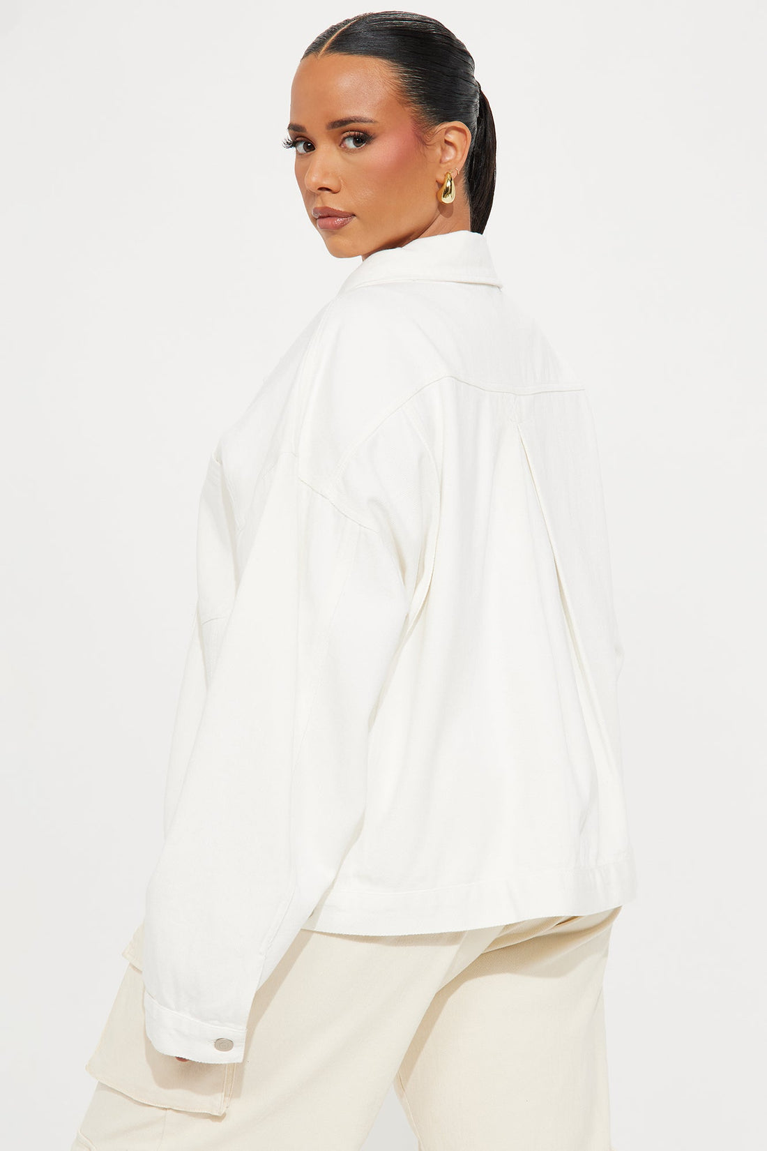 So Laid Back Washed Denim Jacket - Off White