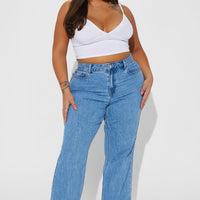 Winona 90's Wide Leg Jeans - Medium Blue Wash