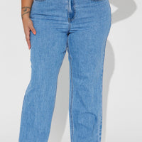 Winona 90's Wide Leg Jeans - Medium Blue Wash