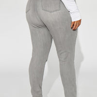 In The Night High Rise Skinny Jeans - Grey