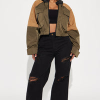 Trail Trek Hooded Jacket - Olive/combo