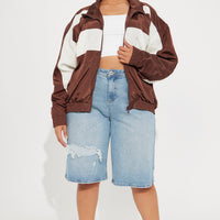 Gone Hiking Windbreaker - Chocolate/Combo