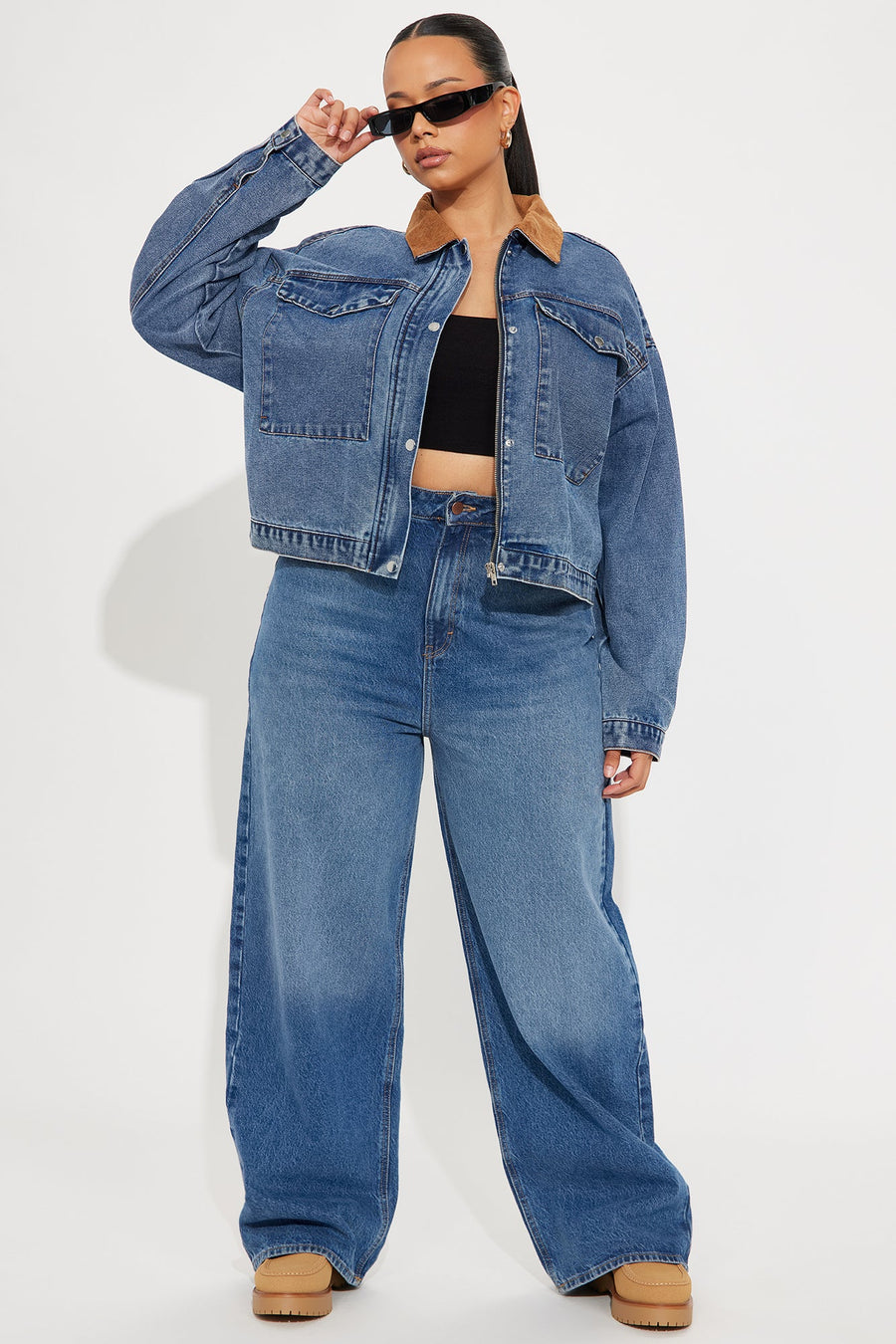 No More Drama Denim Barn Jacket - Medium Wash