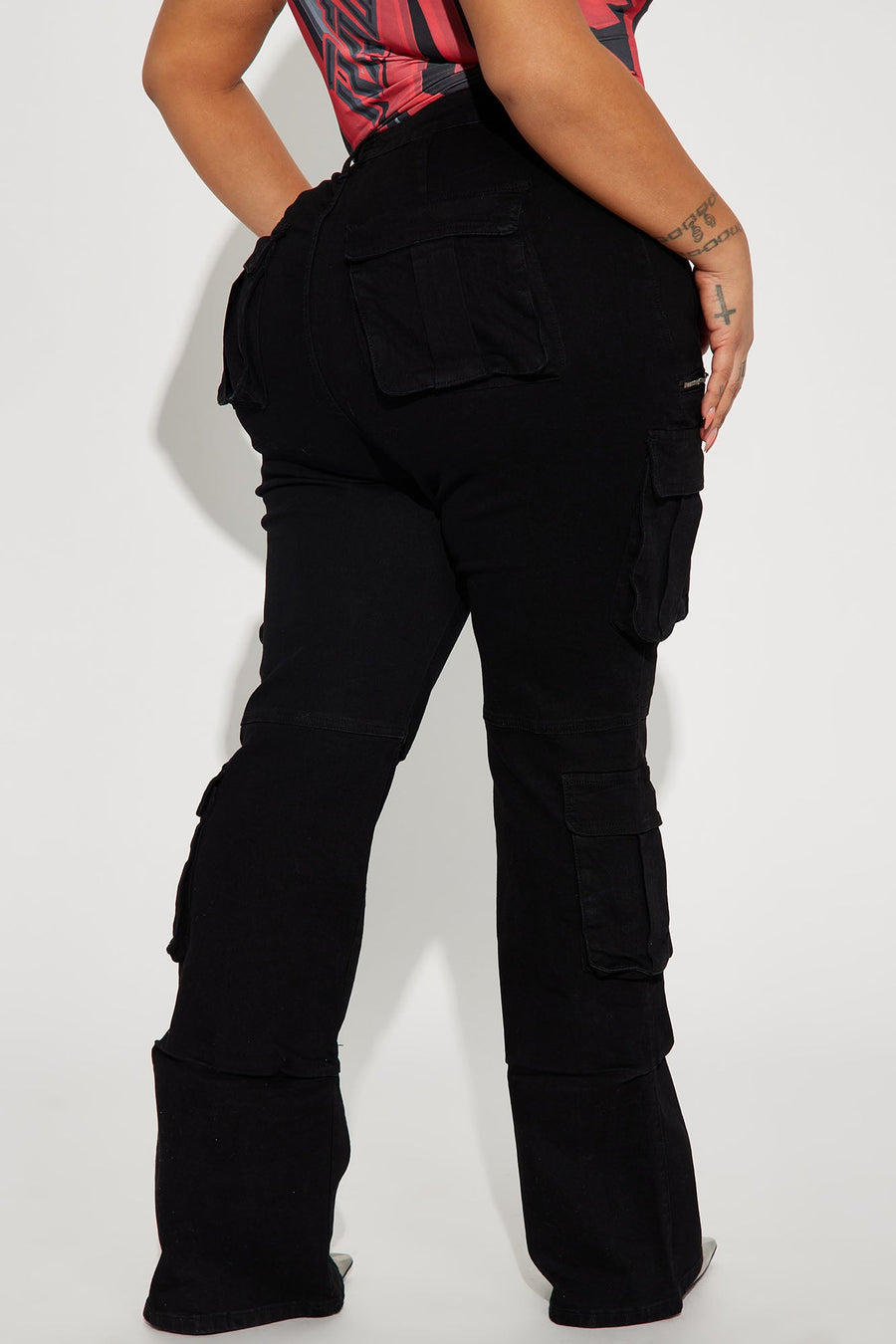 City Streets Stretch Cargo Jean - Black