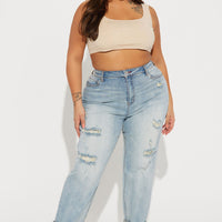 Gerrit Boyfriend Jeans - Medium Blue Wash