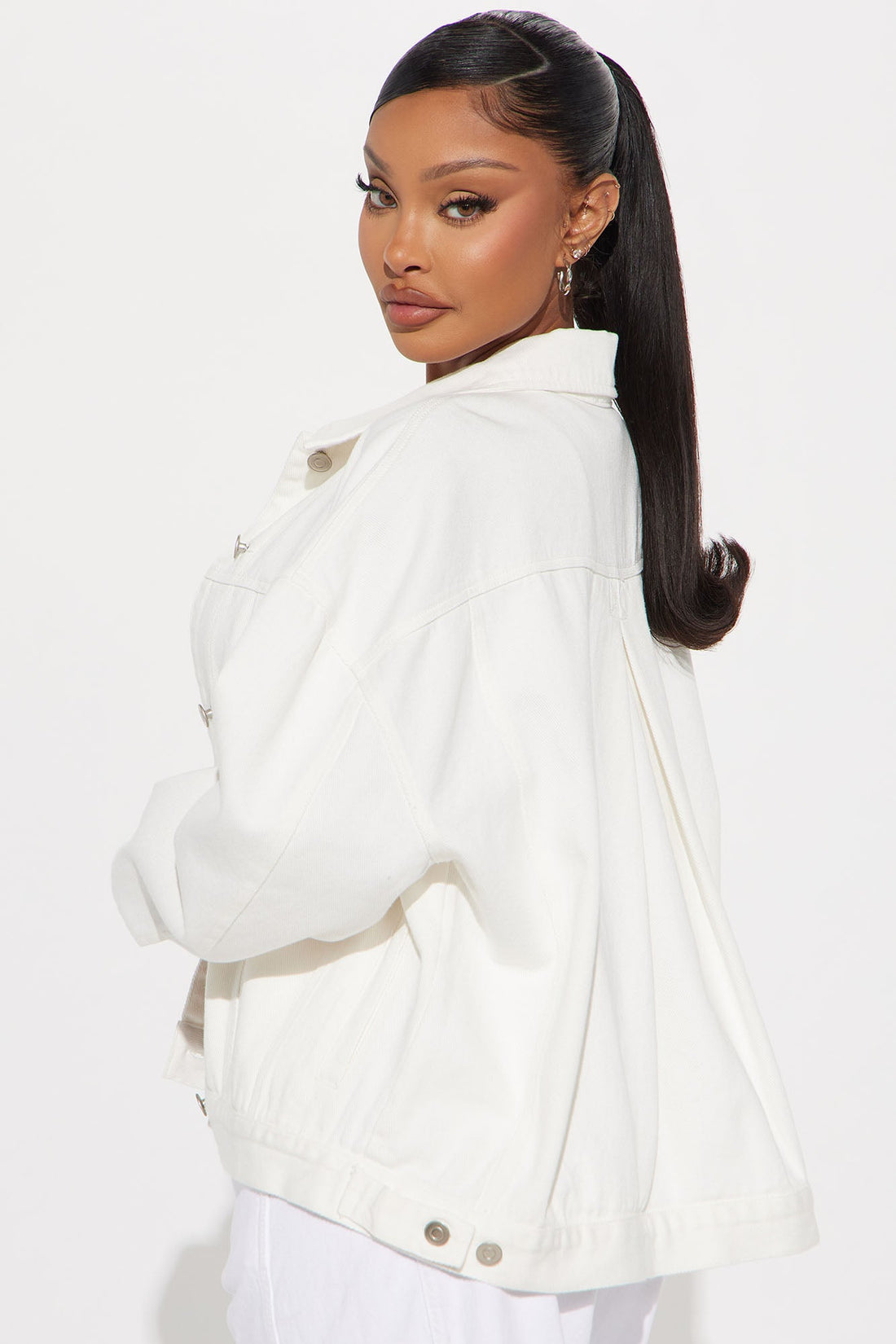 So Laid Back Washed Denim Jacket - Off White