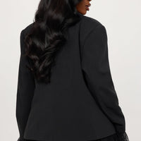 In Bloom Lace Blazer - Black