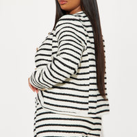 Money Moves Tweed Blazer - Black/White