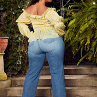 Killing 'Em Softly Side Split Jean - Medium Blue Wash