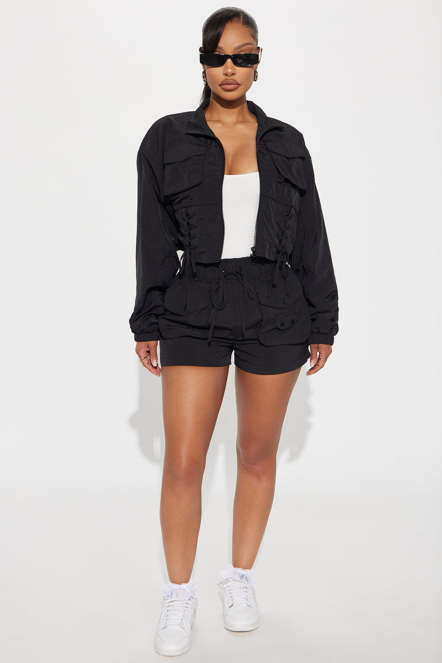 Best In The Game Windbreaker Jacket - Black