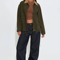 Hard Work Twill Anorak - Olive