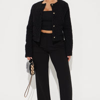 Beverly Hills Tweed Jacket - Black