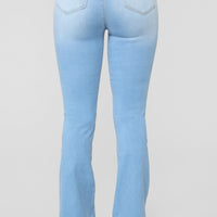 Jodie High Rise Flare Jeans - Light Blue Wash