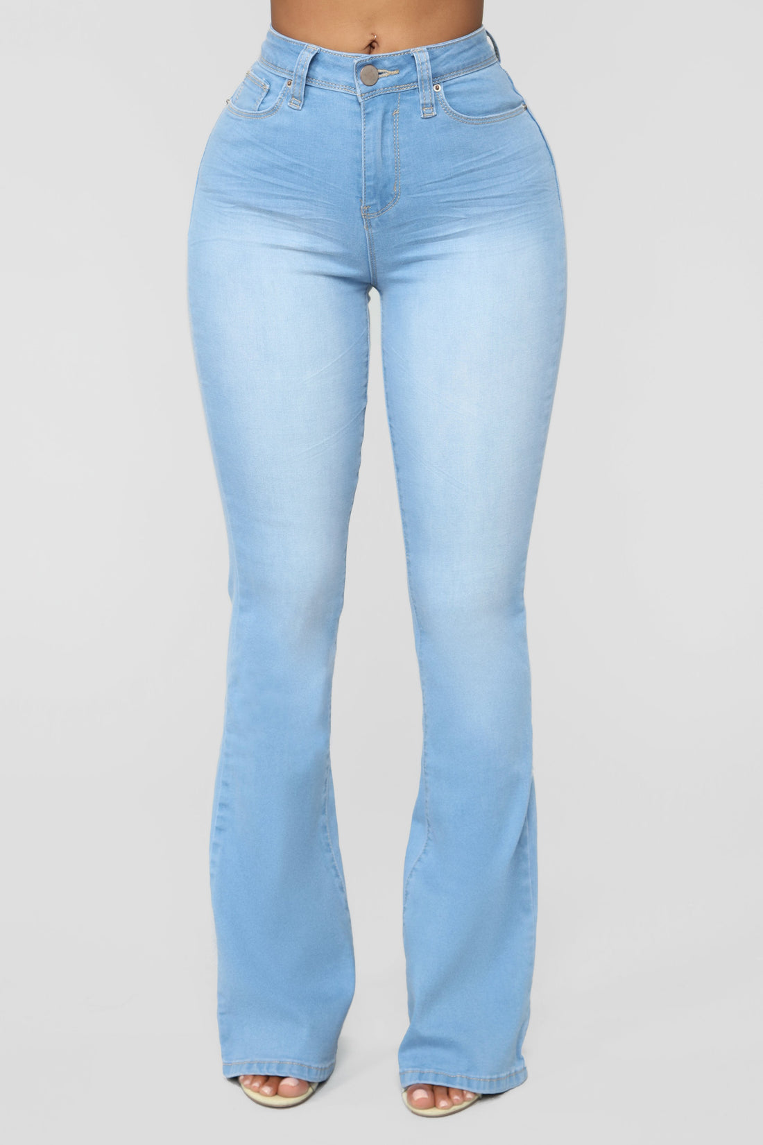 Jodie High Rise Flare Jeans - Light Blue Wash