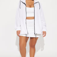 Playing Doubles Active Jacket - White